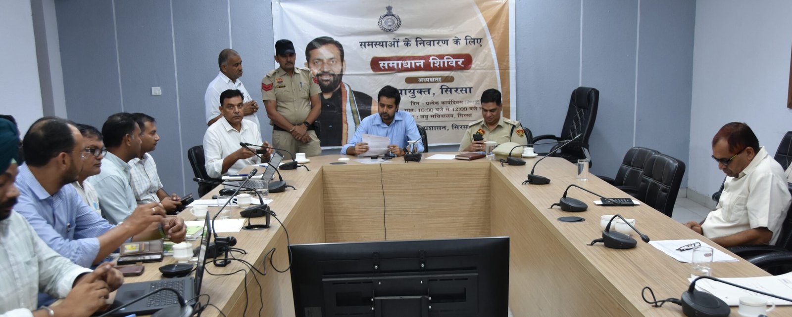 Deputy Commissioner hears public grievances at a resolution camp in Sirsa.