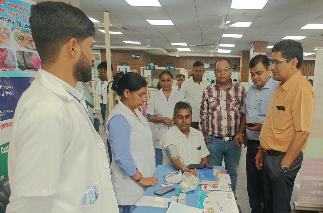 Health check-up camp organized at Sirsa District Civil Hospital; 1,125 people availed themselves of the health services.