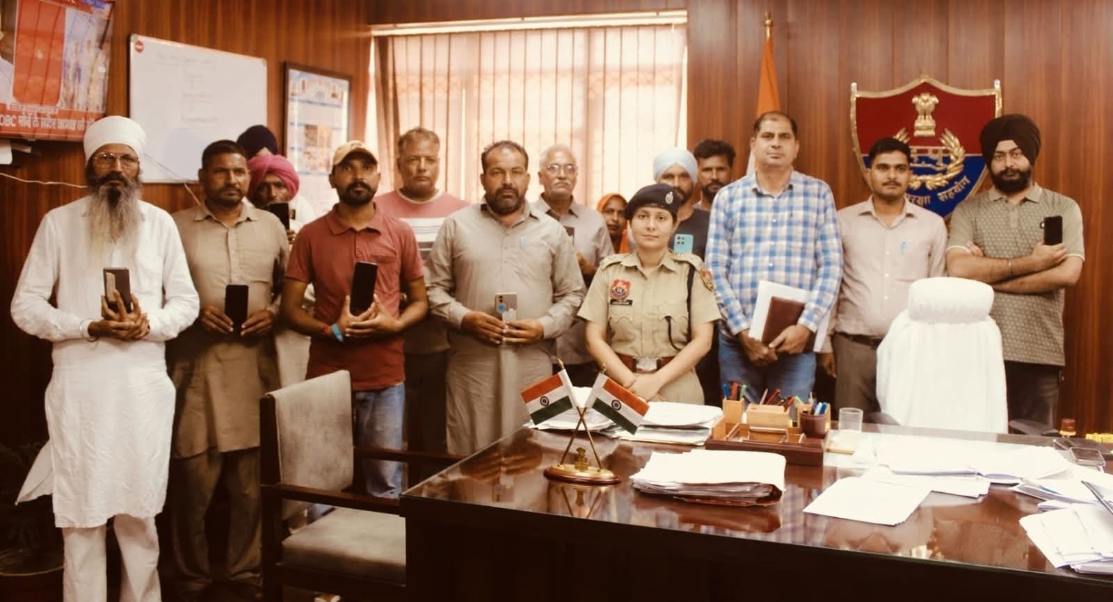 Dabwali police's efforts pay off; 22 missing phones recovered.